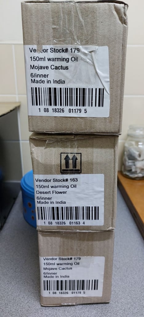 Burner Oils 150ml Bottles x6. Condition is New