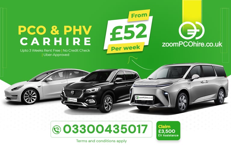image for PCO Car Hire Rent to Buy 7 8 9 Seater Tesla Mercedes BMW UberXL Exec Lux Wheely Blacklane