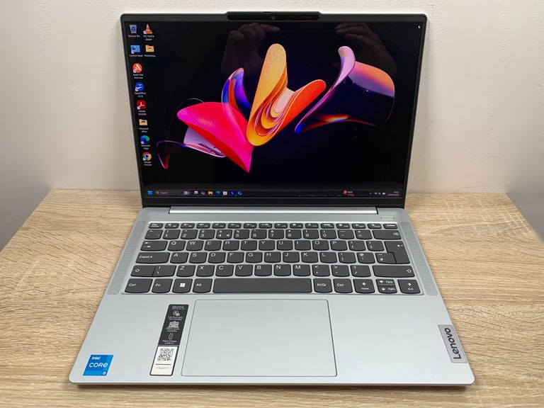 image for OLED i5 12thGen 16GB ddr5 512GB SSD Lenovo UltraFast Slimline High Spec Laptop, Win 11, Ms office