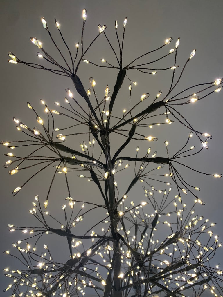 Black twig Christmas pre lit tree. 