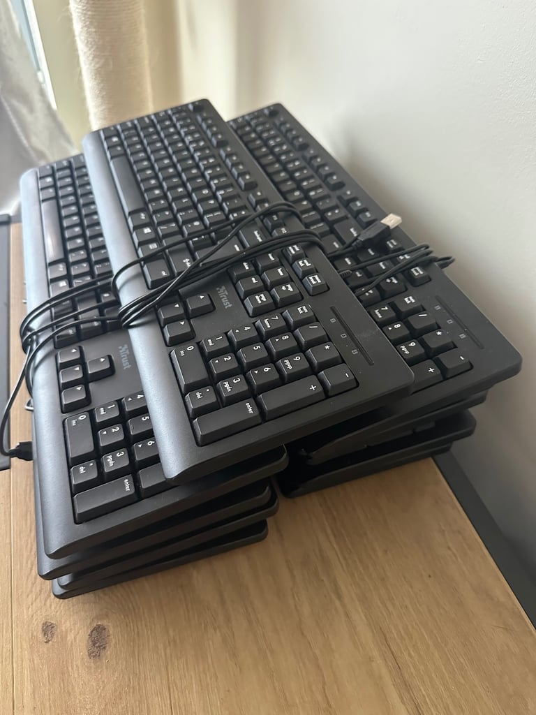 11 x Trust keyboards bundle all tested & working perfectly 