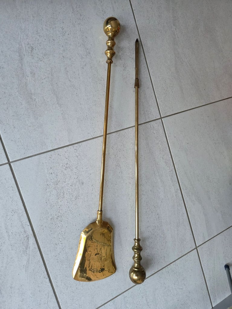 image for Solid Brass Fire tools