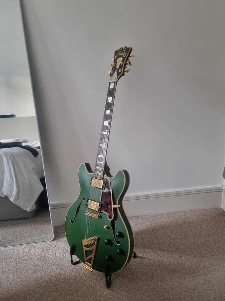 image for D'angelico Deluxe DC Electric guitar ES-335 hollowbody style