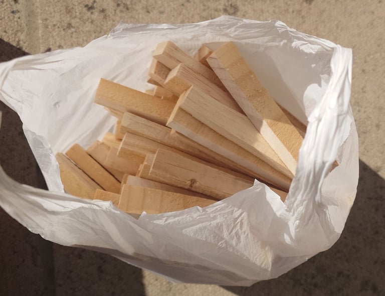 Firewood & kindling for log burner open fire.