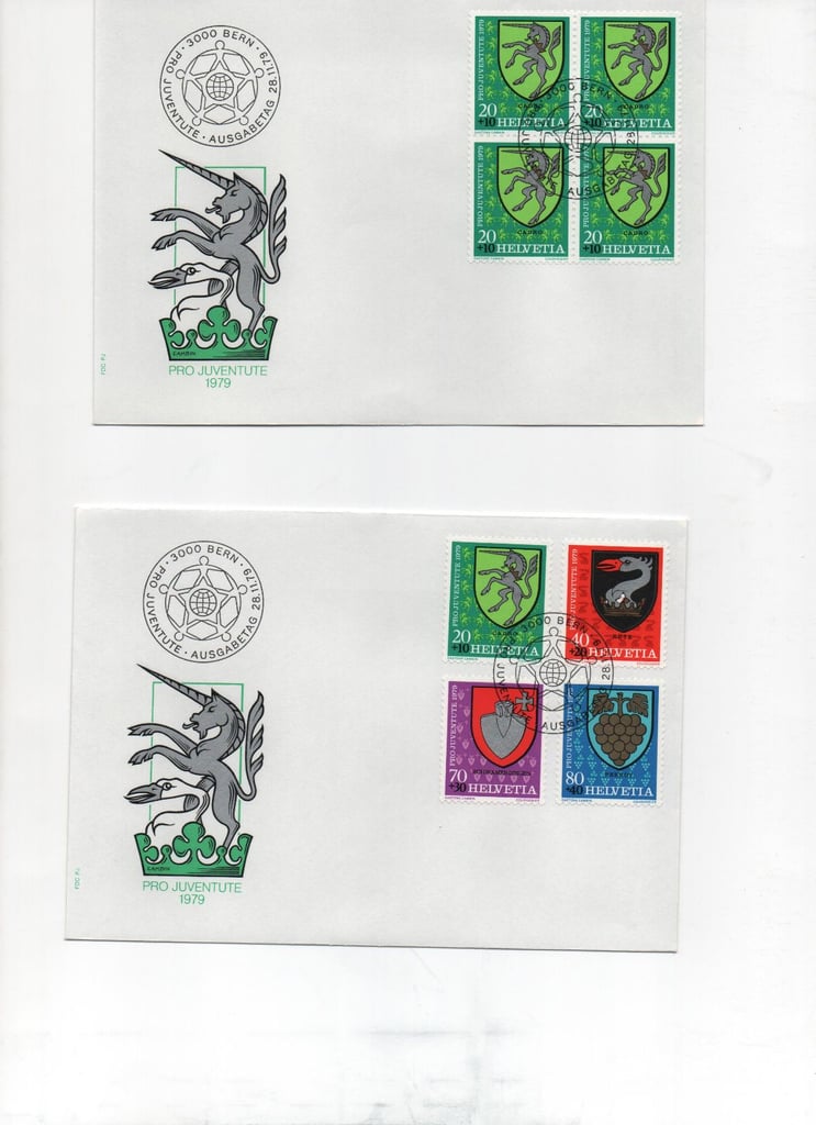 412 Switzerland first day covers