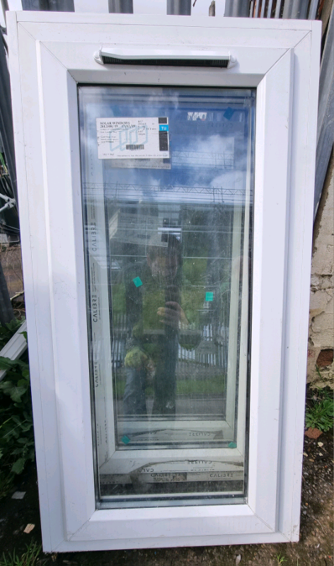 image for New UPVC Double Glazed White Window 590mm W x 1165mm H Clear Glass