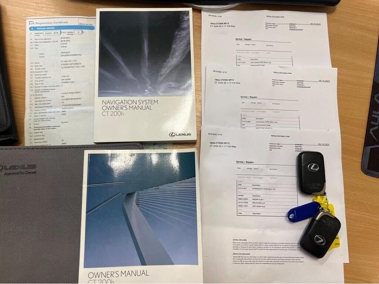 LEXUS CT 200h 1.8 SE- L 17 FULL MAP 2011 1 OWNER SAT NAV REV CAMERA HYBRID AUTO