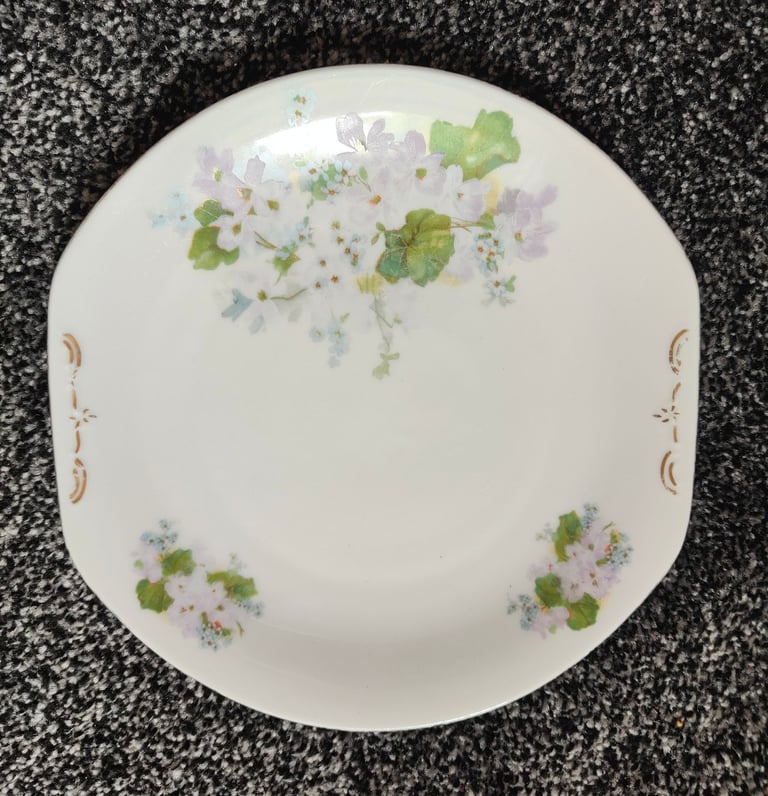 image for Vintage Victoria China Serving Platter/Plate. Made In Czechoslovakia