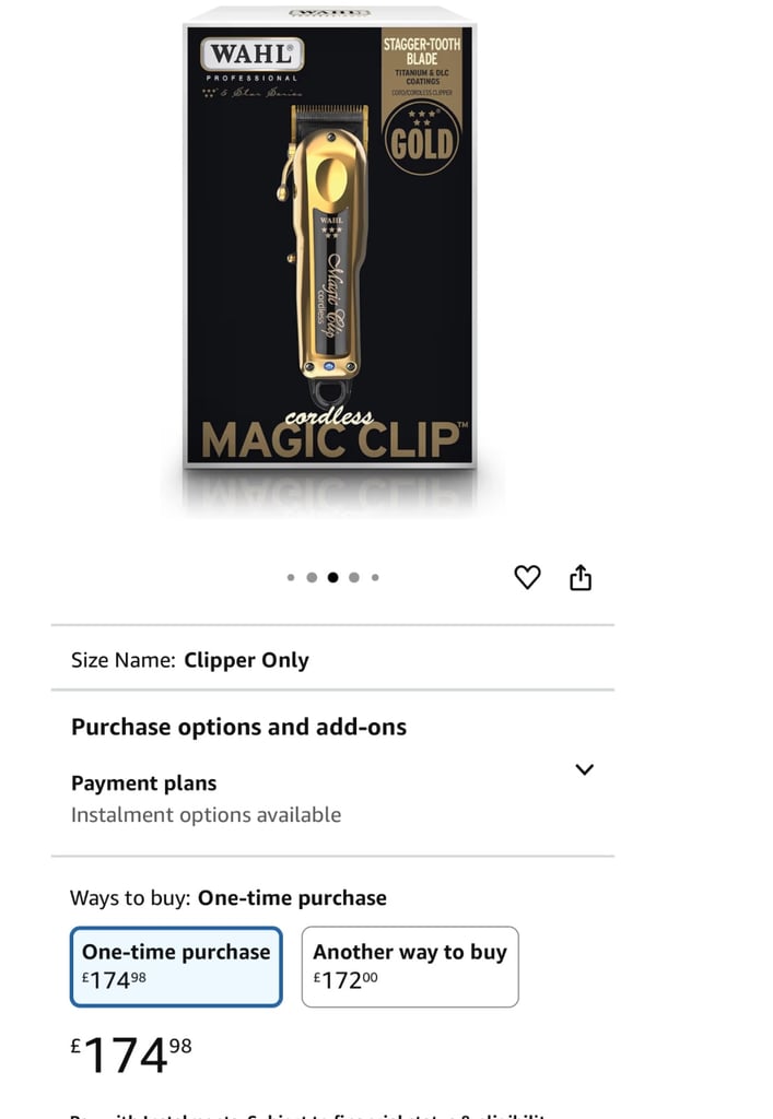 Wahl Cordless Gold Magic Clip