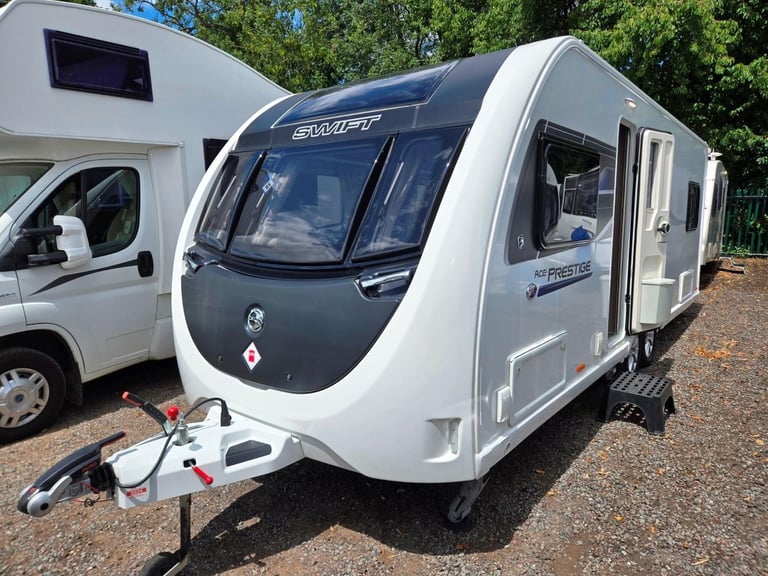 Swift Ace Prestige 2023 6 Berth Fixed Bed Twin Axle Touring Caravan
