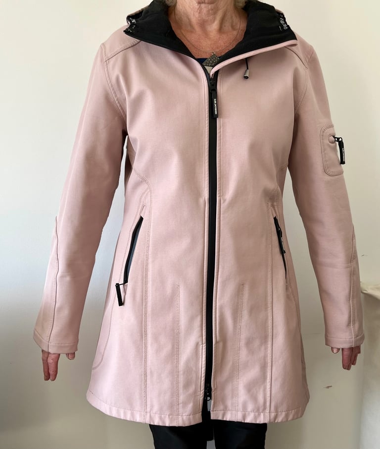 image for Ilse Jacobsen dusky pink raincoat size 12