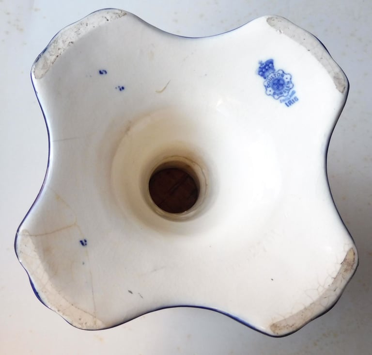 ANTIQUE DOULTON VASE, PARTLY REPAIRED