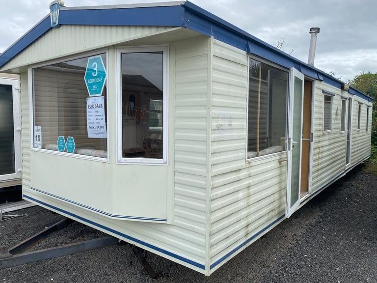 Cheap 3 Bedroom Static Caravan - Electric Heated - Offsite - Self Build, Farms