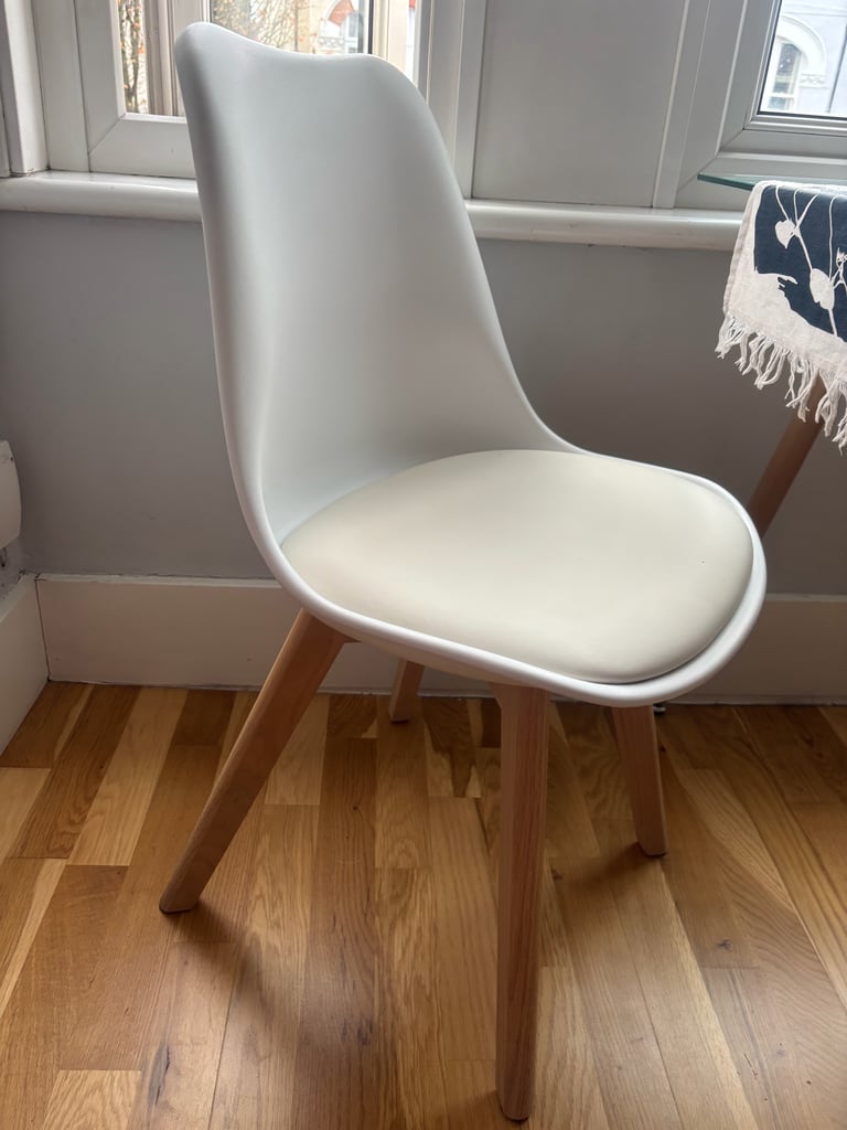 image for Set of White Chairs – Modern, Clean & Stylish