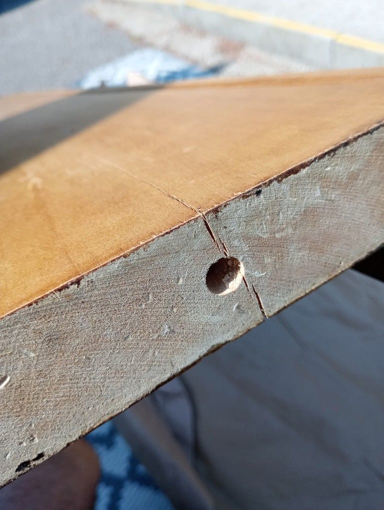 Wood Sleigh Bed Frame King Size (parts needed)