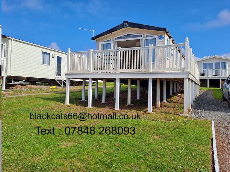 Two Bedroom Front Row Caravan for Hire DEVON CLIFFS SANDY BAY EXMOUTH DEVON