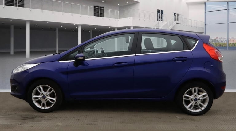 2015 FORD FIESTA 1.0 ECOBOOST ZETEC 5 DOOR BLUE HPI CLEAR NATIONWIDE DELIVERY