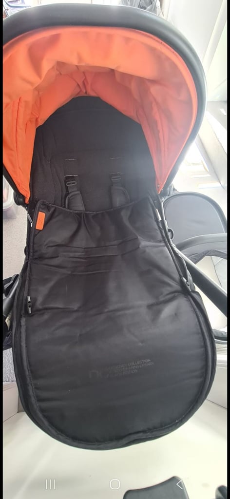 ICandy Peach 5th Anniversary Limited Edition Designer Collection (DC) pram Orange and Black