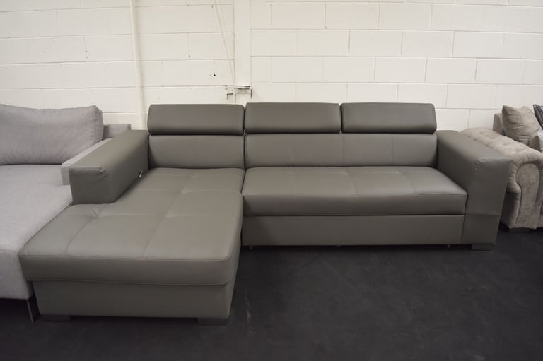 image for Lima Corner Sofa Bed - Ex Dispaly - Dark Grey