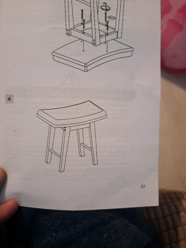 Dressing table stool