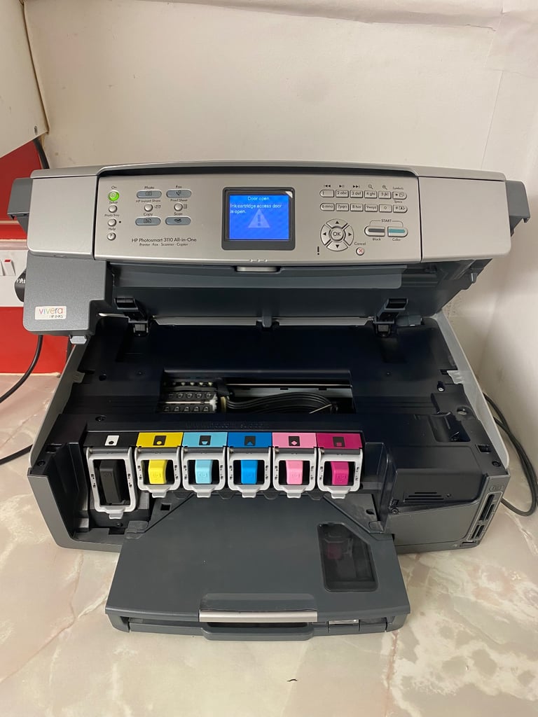 HP Photosmart 3110 All-in-One Printer | Copier | Scanner | USB | Working (No Ink)