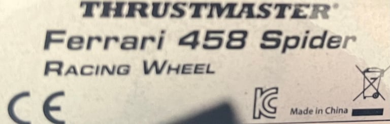THRUSTMASTER Ferrari 458 Spider Racing Wheel & Pedals REDUCED