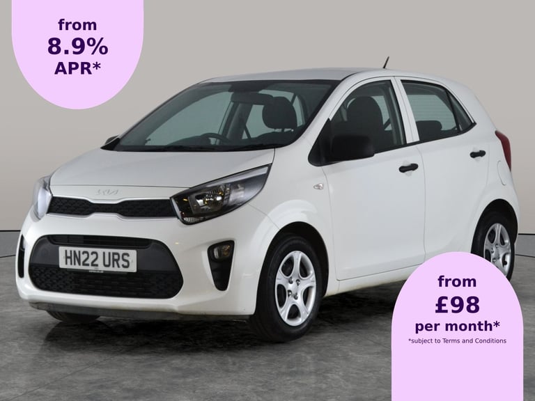 2022 Kia Picanto 1.0 DPi 1 Hatchback 5dr Petrol Manual Euro 6 (s/s) (66 bhp) - PRIVACY GLASS Hatc...