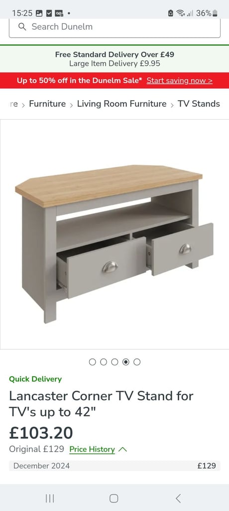 TV corner unit