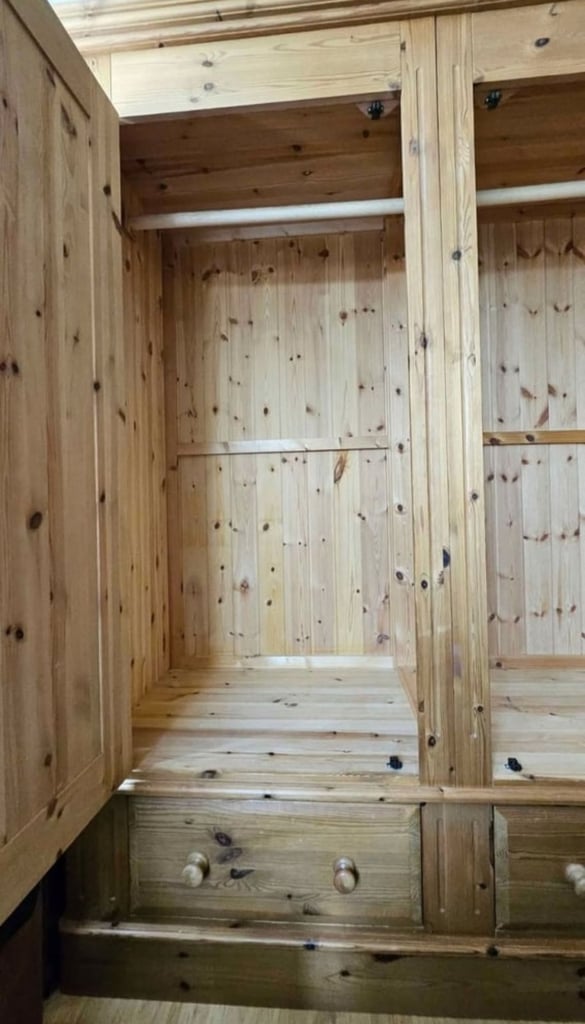 SOLID PINE WOOD Wardrobe - Quick Sale!