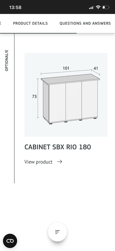 Jewel Rio 180 tank and cabinet and all accessories 
