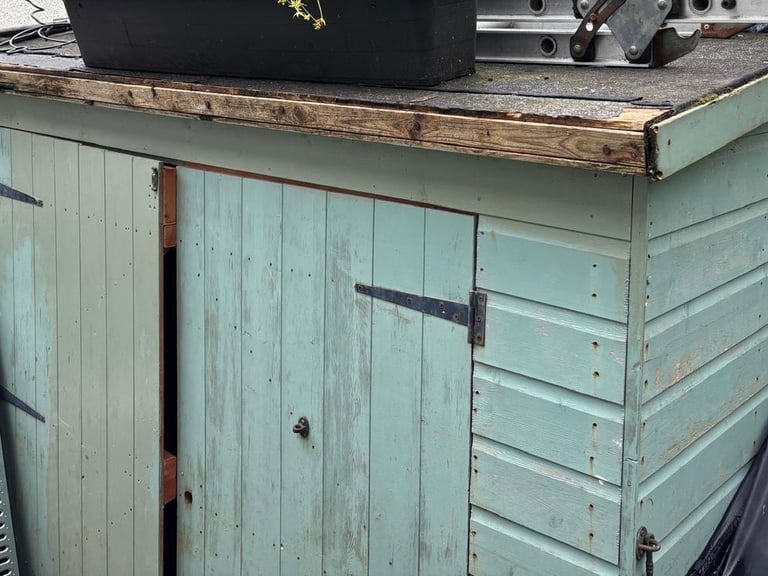 Wooden bike shed