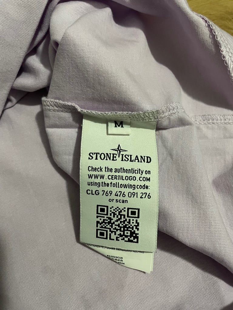 Stone island t shirt lilac 