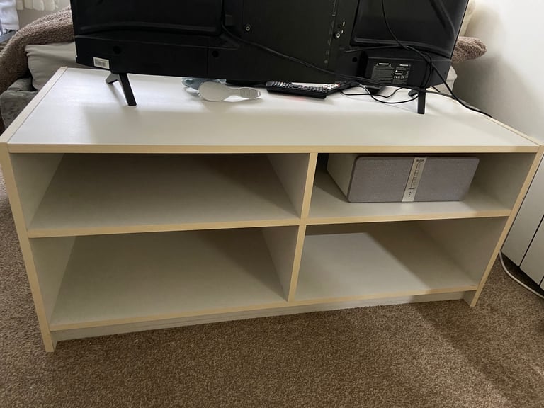 Tv cabinet with open storage units