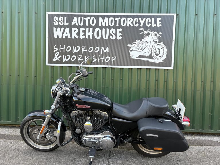 Harley Davidson XL1200T Superlow Sports 2019 Black 2 Owners V H Pipes Luggage 