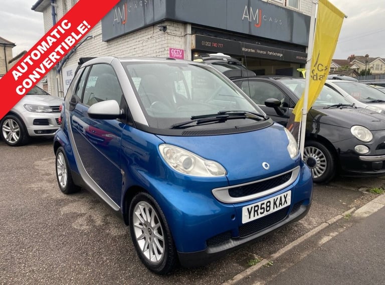 image for 2008 smart fortwo 1.0 Passion Cabriolet 2dr Petrol Auto Euro 4 (71 bhp) Convertible Petrol Automatic