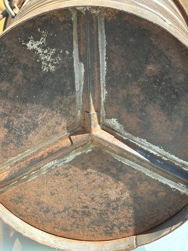 ANTIQUE FRENCH DECALITRE MEASURING JUG PITCHER, H33cm - 1900s CHAMPAGNE VINEYARD - WILL POST!