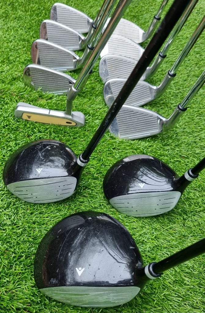 SKYMAX 3-SW, woods 1-3-5, Vantage soft-face putter, SKYMAX trolley bag & EXTRA's