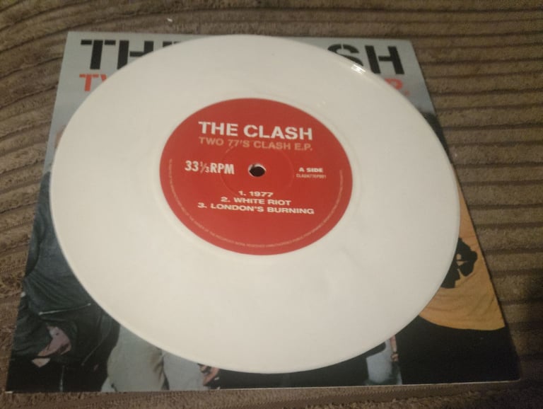 The clash 77s clash ep white vinyl 7 inch single mint 