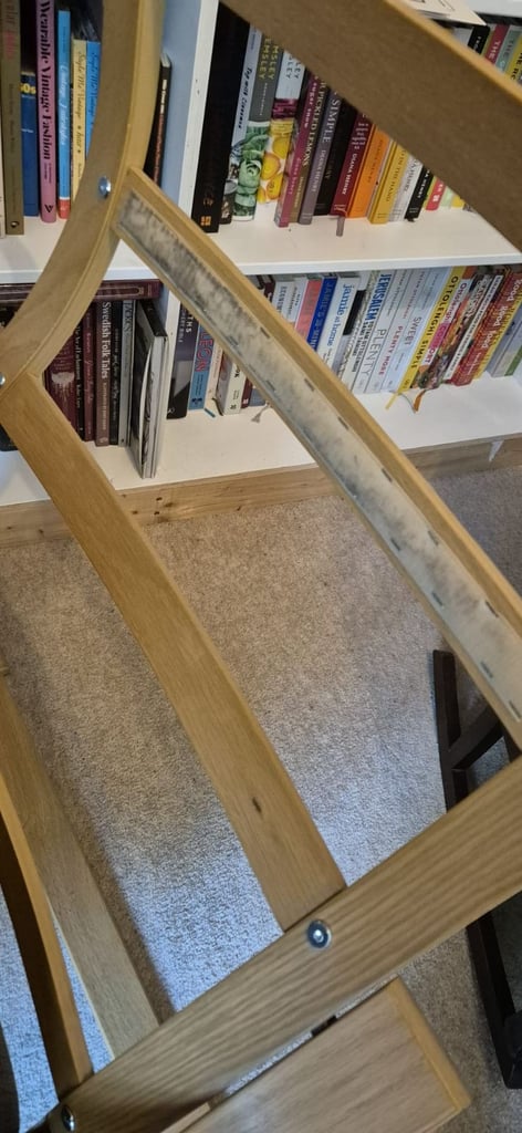 IKEA Poang Armchair, oak veneer/ Hillared beige 