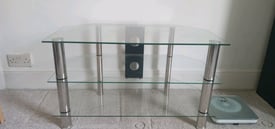 Glass TV Table