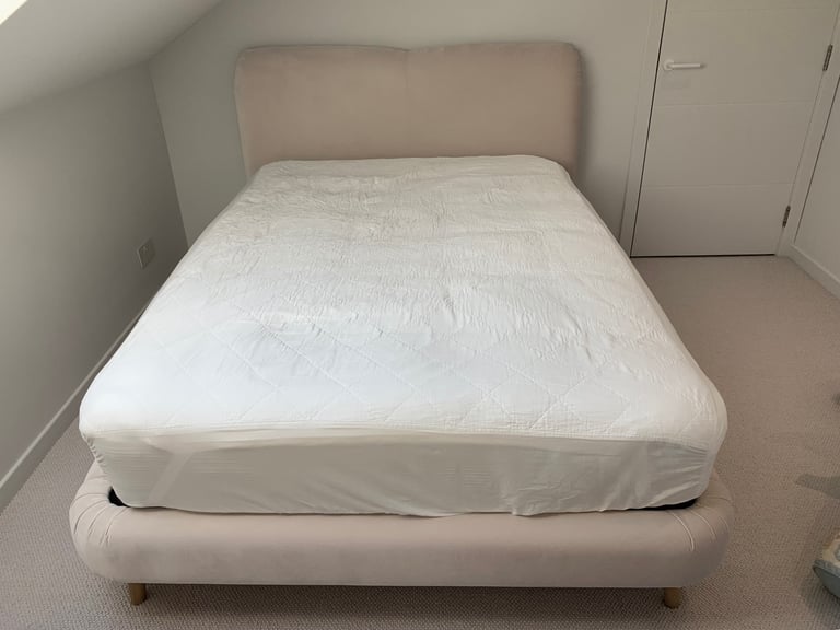 Beautiful Upholstered Double Bed