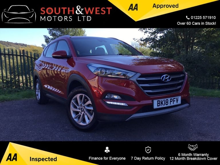 2018 Hyundai TUCSON 1.6 GDi Blue Drive SE Nav SUV 5dr Petrol Manual Euro 6 (s/s) (132 ps) ESTATE ...