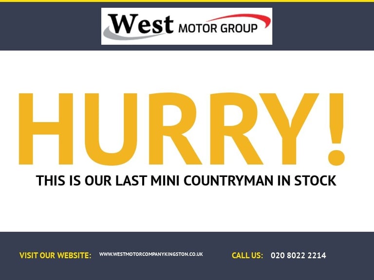 2019 19 MINI COUNTRYMAN 1.5 COOPER SUV 5DR PETROL STEPTRONIC EURO 6 (S/S) (136 P
