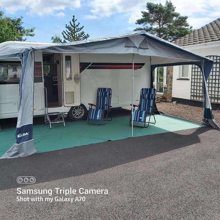 Sterling Elite Four Berth Caravan 2017  With Awning and Winter Cover . Ready to Go.