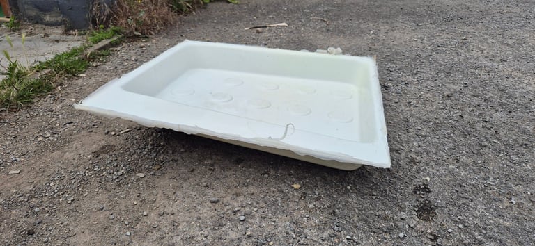 Shower tray for camper caravan motorhome boat.