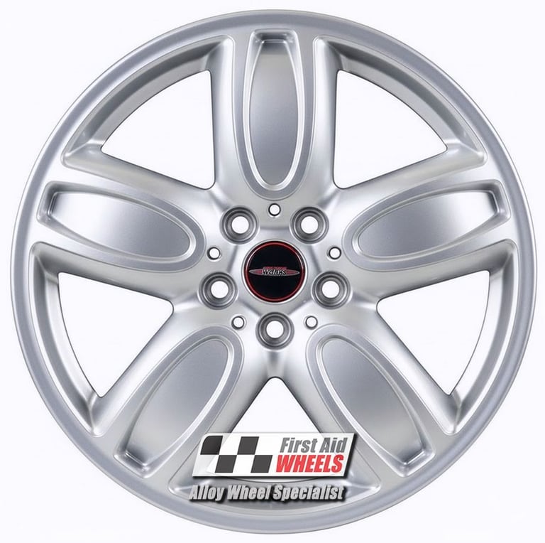 R663S Swap MINI JCW F56 4X 18'' GENUINE 509 CUP SPOKE BRIGHT SILVER ALLOY WHEELS