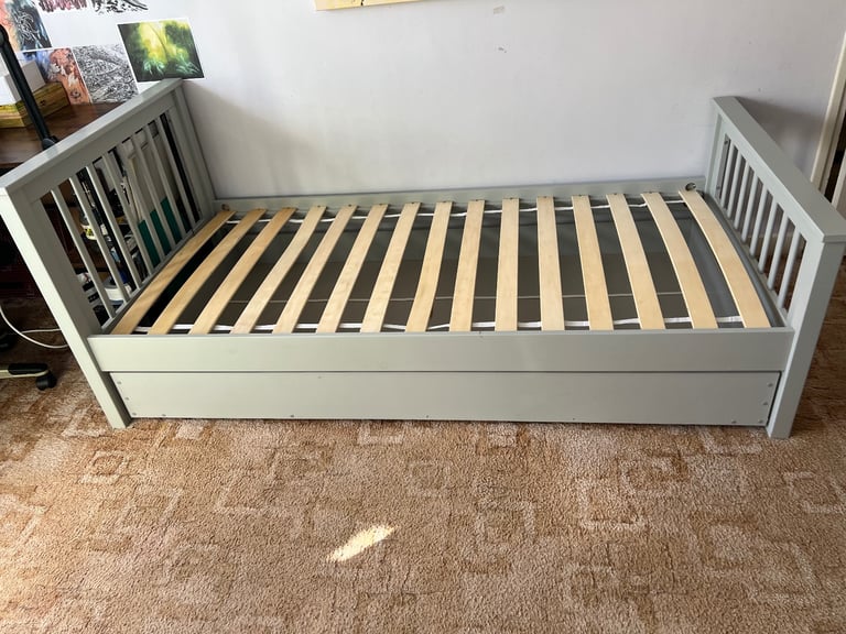 image for Single Bed frame and Olaf trundle 