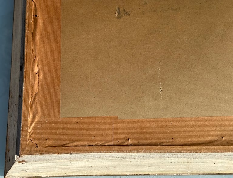 ANTIQUE FRAMED CHINESE SILK EMBROIDERY TAPESTRY PICTURE, 78x45cm - 1900s - WILL POST!