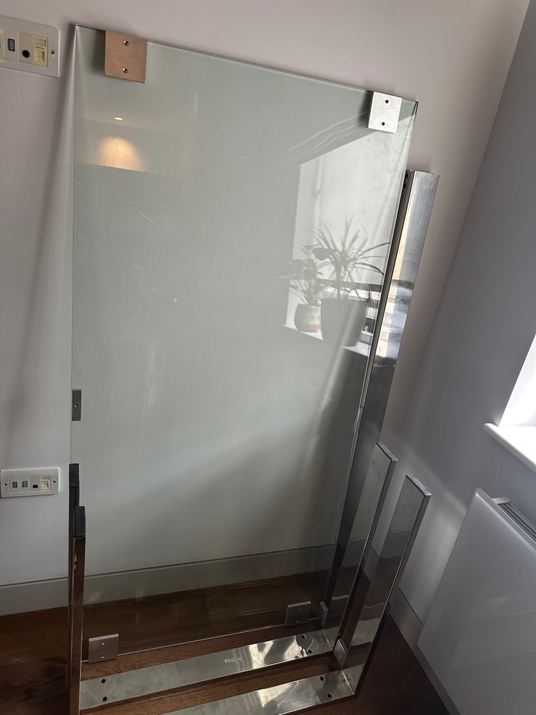 John Lewis 6-person glass dining table 