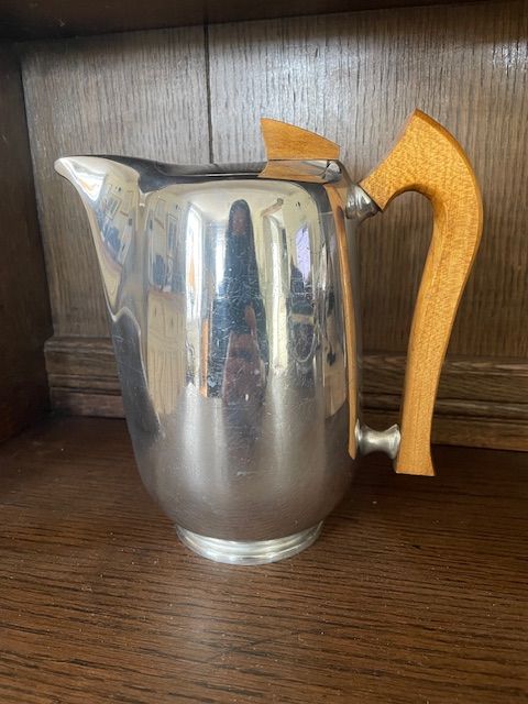 image for Vintage Retro Picquot Ware Metal Tea or Coffee Pot